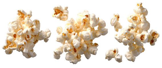Three clusters of popcorn