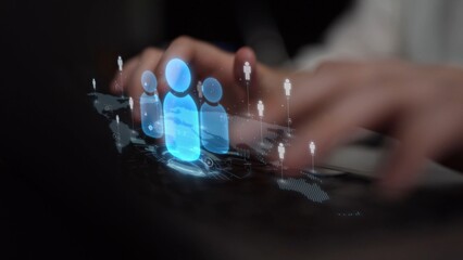 People networking, business connections, digital networking platforms, professional collaboration,...