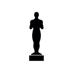 Silhouette of the Oscar Award Statue.