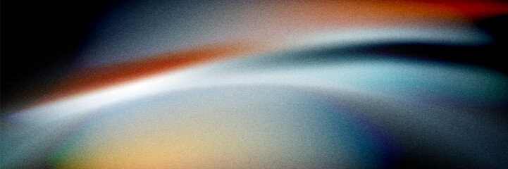 Grainy gradient background glowing color flow wave orange blue white yellow black backdrop noise texture abstract banner poster header design