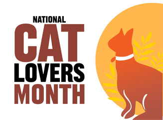 National Cat Lovers Month for cat lovers