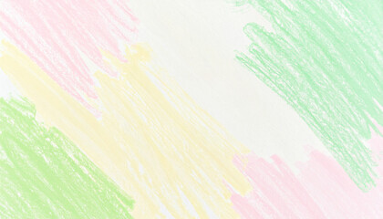 春色のやさしいクレヨン背景