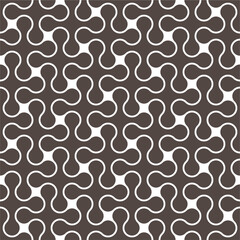Seamless abstract geometric pattern in puzzle style