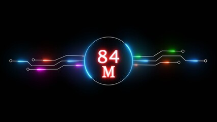 Neon social media content promotion, subscriber or followers. Like, share and subscribe illustration.