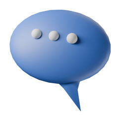 3d speech bubble