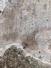 Textured concrete wall