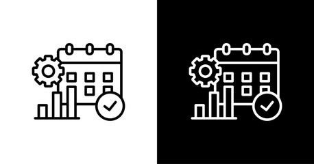 Productivity  White Icon Set Design