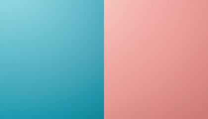 Minimalist split background featuring smooth pastel pink and blue sections for creative design use