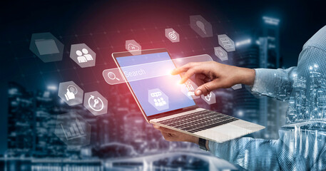 Search bar representing digital marketing, SEO analysis, and network data management Parse