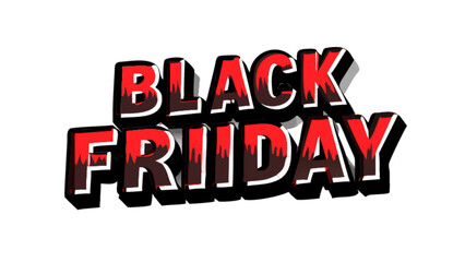 Black friday promotional text