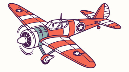 Vintage airplane for aviation history