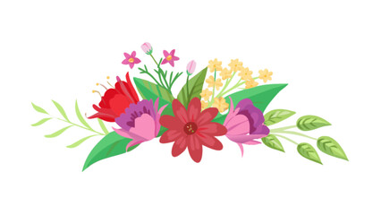 Floral arrangement with colorful flowers