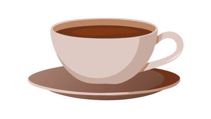 A cup of coffee on a saucer