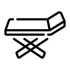 foldable drying rack line icon