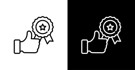 Result  White Icon Set Design