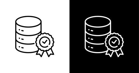 Approved Data  White Icon Set Design