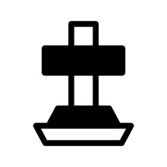 Grave Icon Vector Symbol Design Illustration