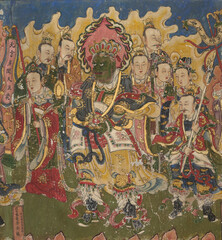 Obraz premium Yuan Dynasty murals of Yong'an Temple in Datong, Shanxi