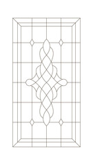 stained glass design window line art