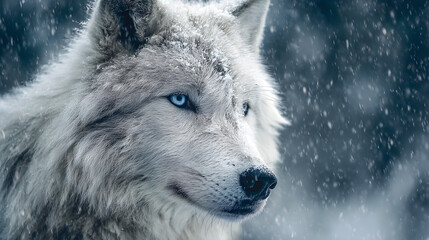 Obraz premium wolf in the snow