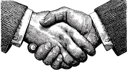 A hand shaking another hand in a business meeting