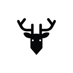 Reindeer minimalist flat icon
