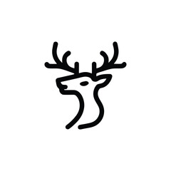 Obraz premium Reindeer outline symbol Reindeer