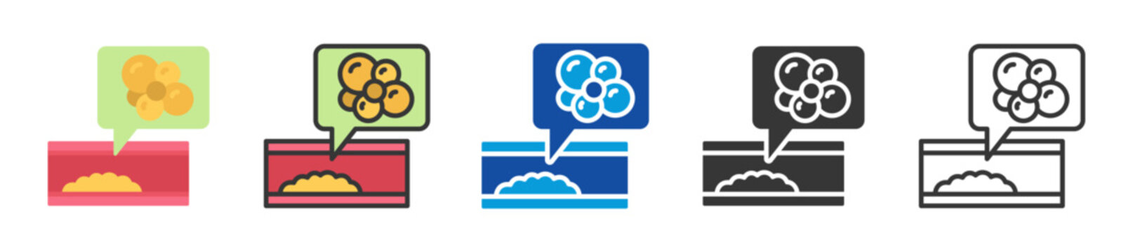 lipid icon set multi style various collection