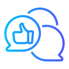 feedback gradient icon