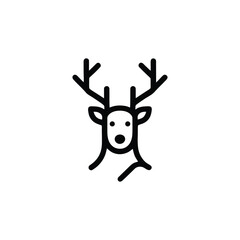 Reindeer bold outline sketch