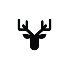Obraz premium Deer head sign in black
