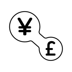 Fototapeta premium Currency Exchange Business icon pack symbols Money Logo