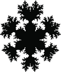 Symmetrical Fractal Tree Design with Leaf-Like Patterns