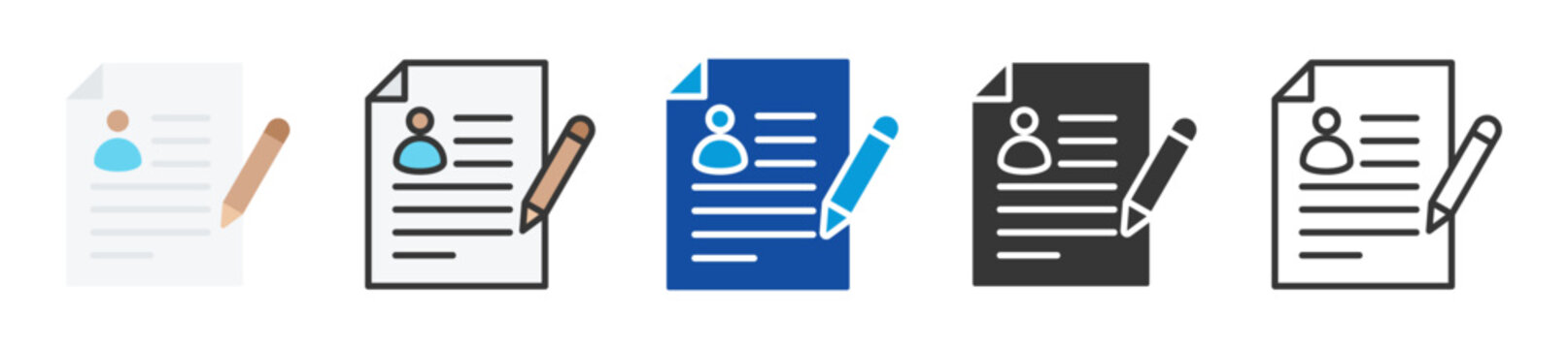 registration icon set multi style various collection