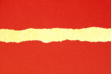 赤い紙と金色の紙