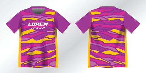 abstract purple and pink background pattern for sport jersey design mockup