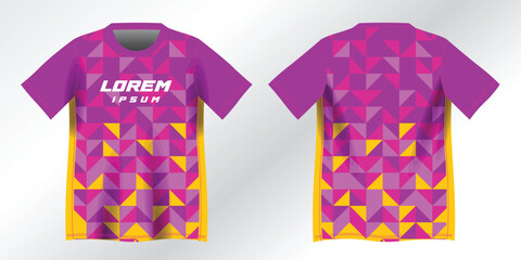 abstract purple and pink background pattern for sport jersey design mockup