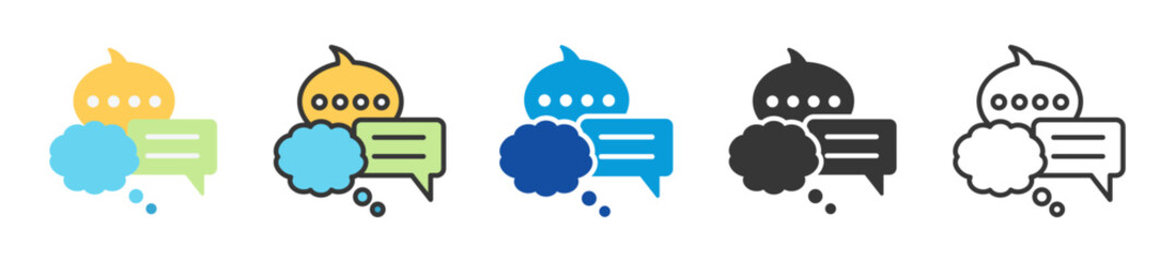 trans language icon set multi style various collection © Iconjam