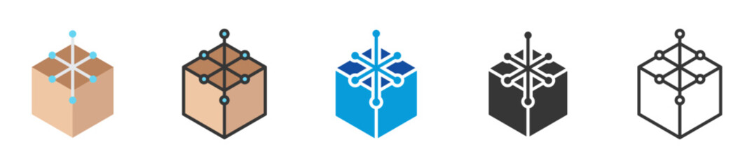 solid icon set multi style various collection