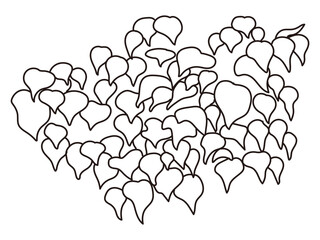 外構・庭植栽のイラスト