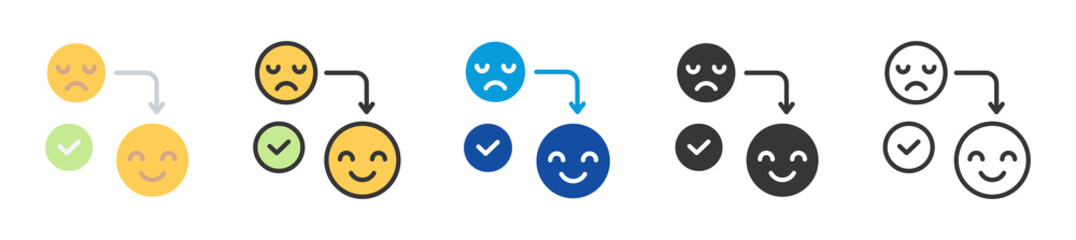 coping icon set multi style various collection