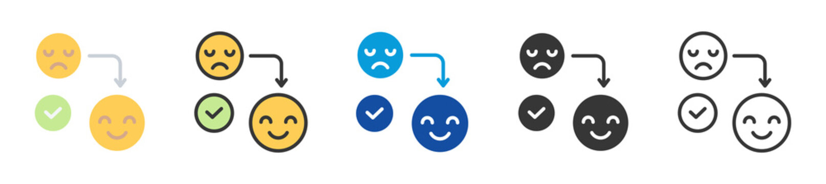 coping icon set multi style various collection