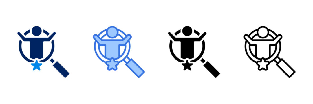 Talent  Icon Set Different Style Collection 