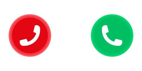 a green colur phone icon white background. vector