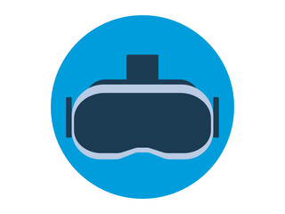 VR glasses icon. Electronic and device icon vector. Solid vector icons. Flat illustration concept.
