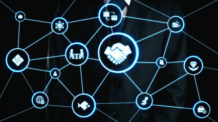 Business concept icons showing mergers and acquisitions, partnership, investment, and growth. mergers and acquisitions creates synergy, supports expansion, and drives corporate value. Gist