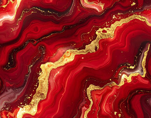 赤 金 キラキラ ラメ マーブル 背景素材