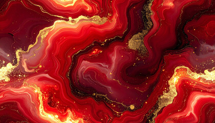 赤 金 キラキラ ラメ マーブル 背景素材