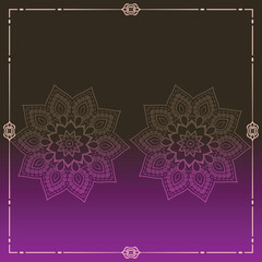 Elegant Spiritual Mandala Design with Ornate Floral Patterns on a Vibrant Gradient Background, perfect for decorative art or tranquil wallpapers.