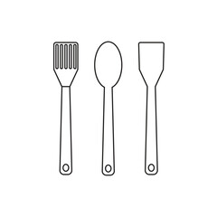set of kitchen utensils
